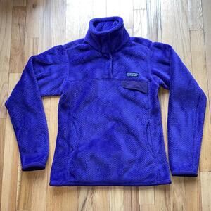 Patagonia Re-Tool Snap-T Fleece Size XS Pullover Purple Jacket  - EUC